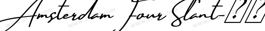 Amsterdam Four Slant字体转换